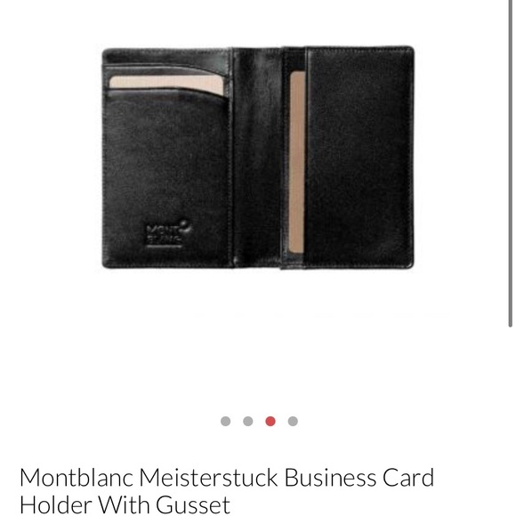 Montblanc Meisterstuck Business Card Holder With Gusset - Picture 6 of 7